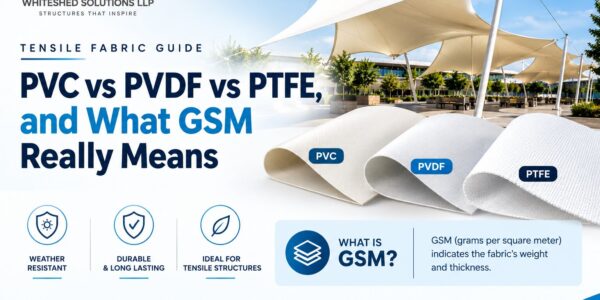 Tensile Fabric Guide- PVC vs PVDF vs PTFE, and What GSM Really Means